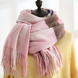 PLAID SCARF COZY FALL WINTER WRAP FOR WOMEN_CWASC0182
