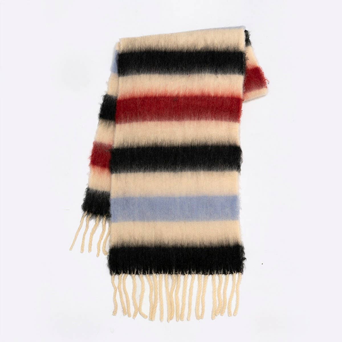 COLOR STRIPE SCARF SOFT WINTER WRAP FOR COUPLES_CWASC2377