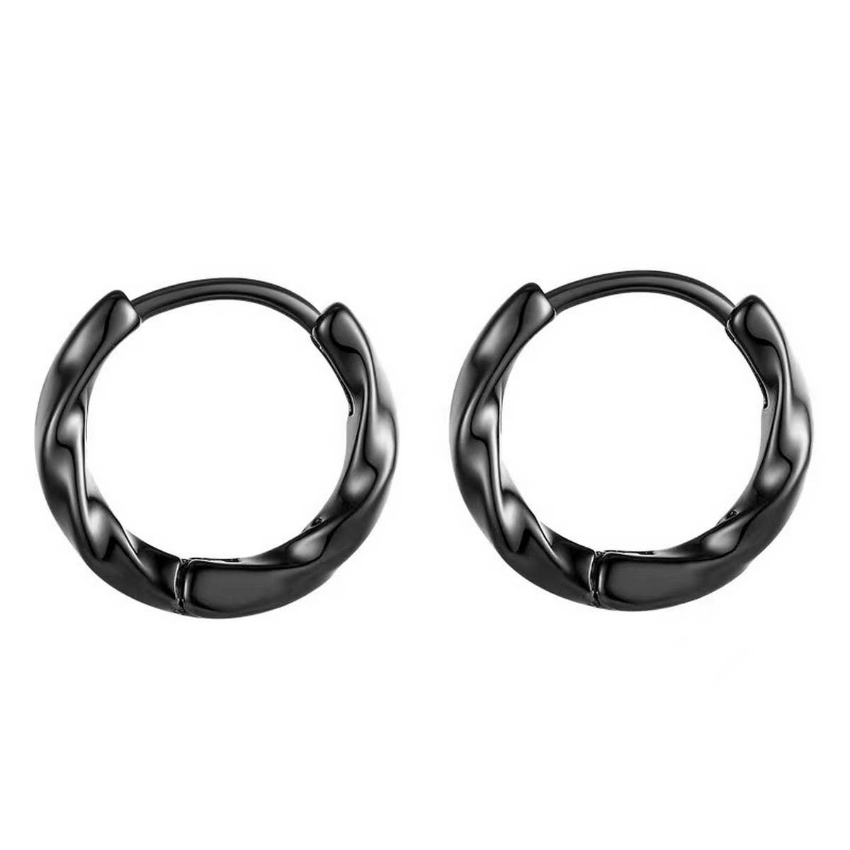 CLASSIC ROUND TWIST HOOP EARRINGS_CWAJE0551