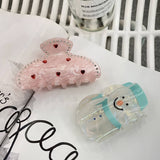 Cwaha1512_Sweet Love Cute Snowman Hair Claw Clip