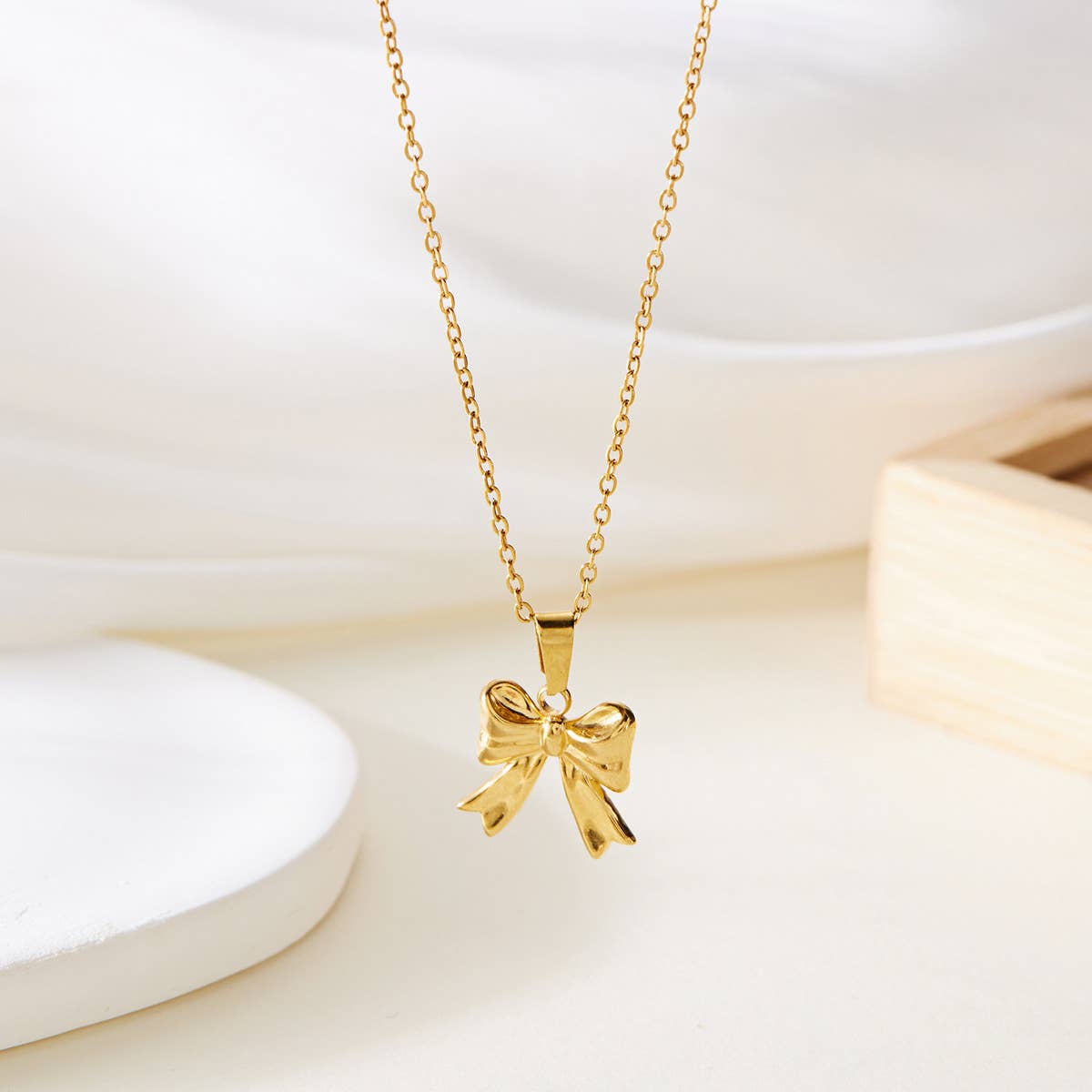 Versatile Zircon Hollow Butterfly Necklace