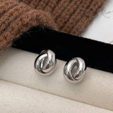 Vintage High-Grade Metal Geometric Hoop Earrings