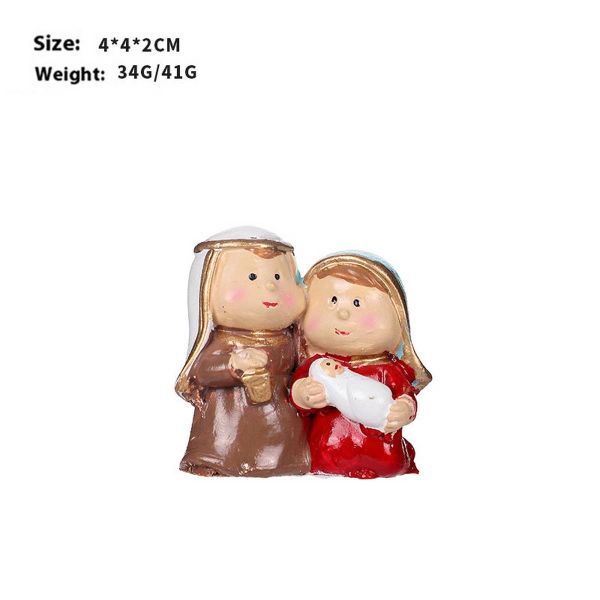 NATIVITY SCENE RESIN CHRISTMAS TABLE DECOR_CWMM9874