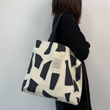 Tote Bags Canvas With Color Block Stitching_Cwab2041