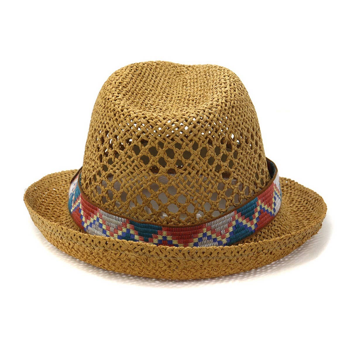 SPRING AND SUMMER HAND KNITTED PANAMA HAT_CWAH1255