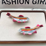 RAINBOW FISH HAIR CLAW OCEAN STYLE ACETATE CLIP_CWAHA5766