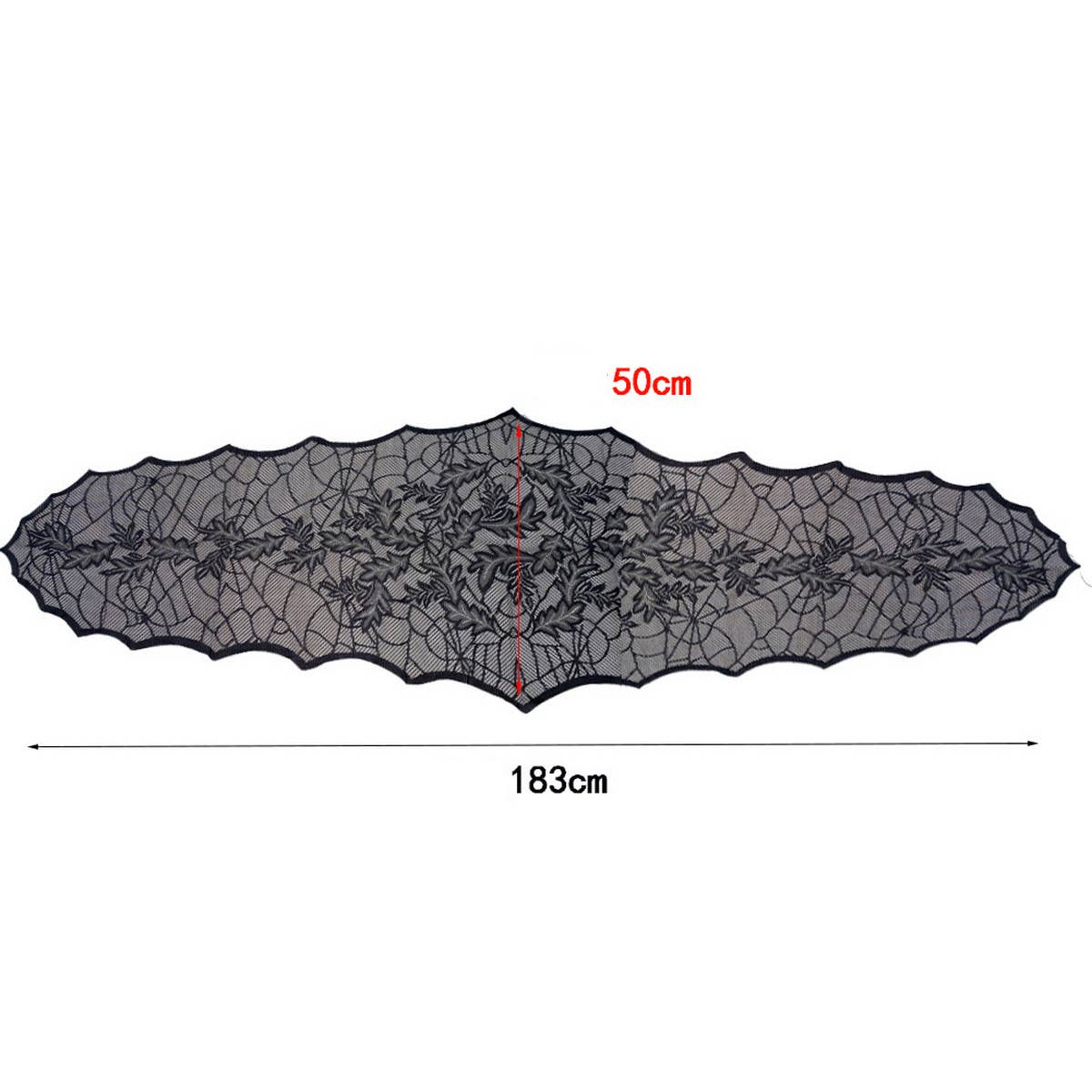 HALLOWEEN BLACK LACE SPIDER WEB WALLPAPER_CWMM1723