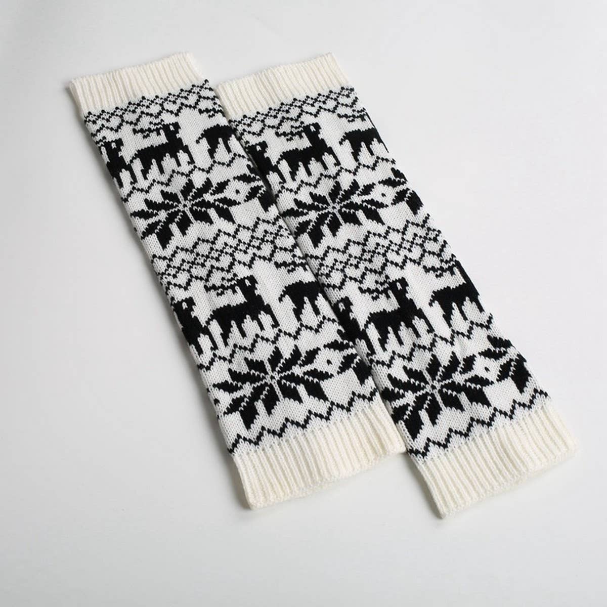 CHRISTMAS WINTER WARM LEGGINGS ELK PILE SOCKS_CWMS0762
