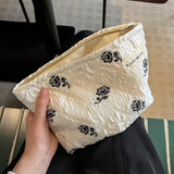 Rose Print Makeup Bag Large Travel Wash Organizer_Cuab00727