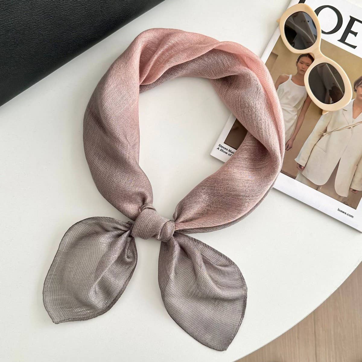 Silk Square Scarf Gradient Wrap Autumn Winter_Cwasc03022