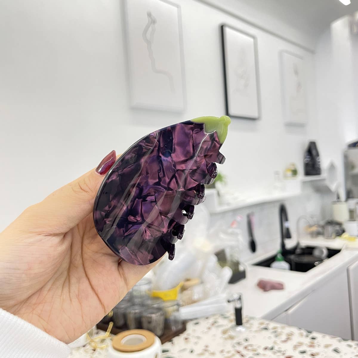 Fall Acetate Vegetable Hair Claw Clips_Cwaha0961