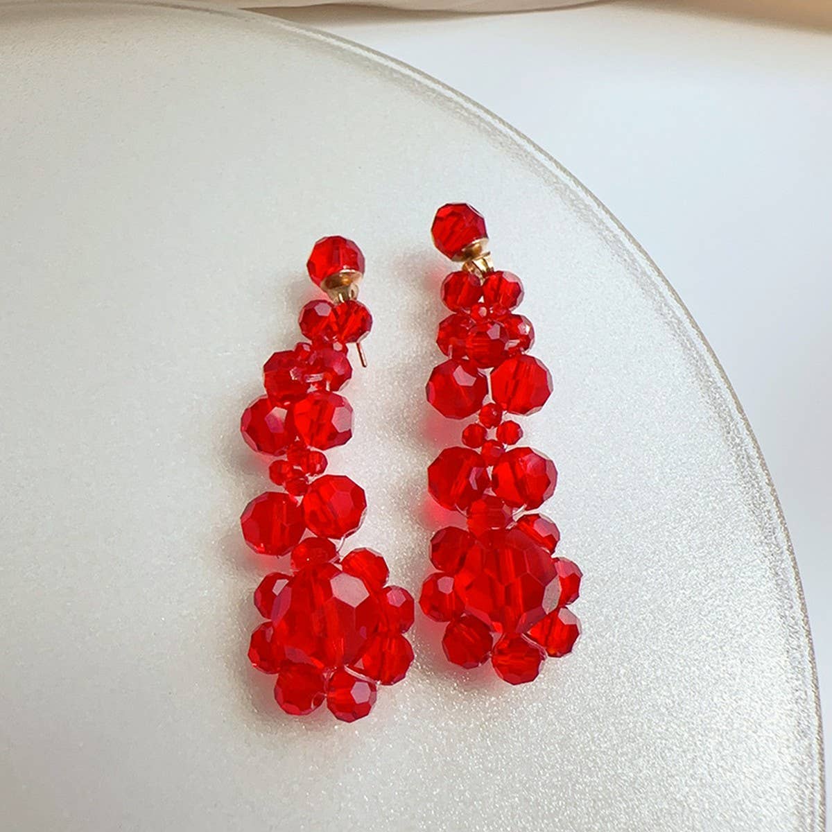 LIGHT LUXURY CRYSTAL FLOWER VERSATILE EARRINGS_CWAJE2184