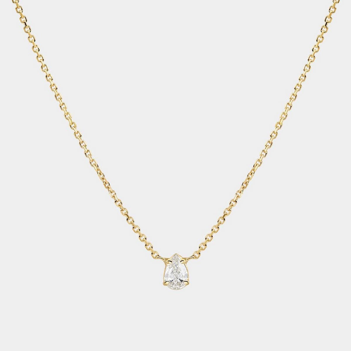 Zirconia Val Round Pendant Necklace_Cwmm5297