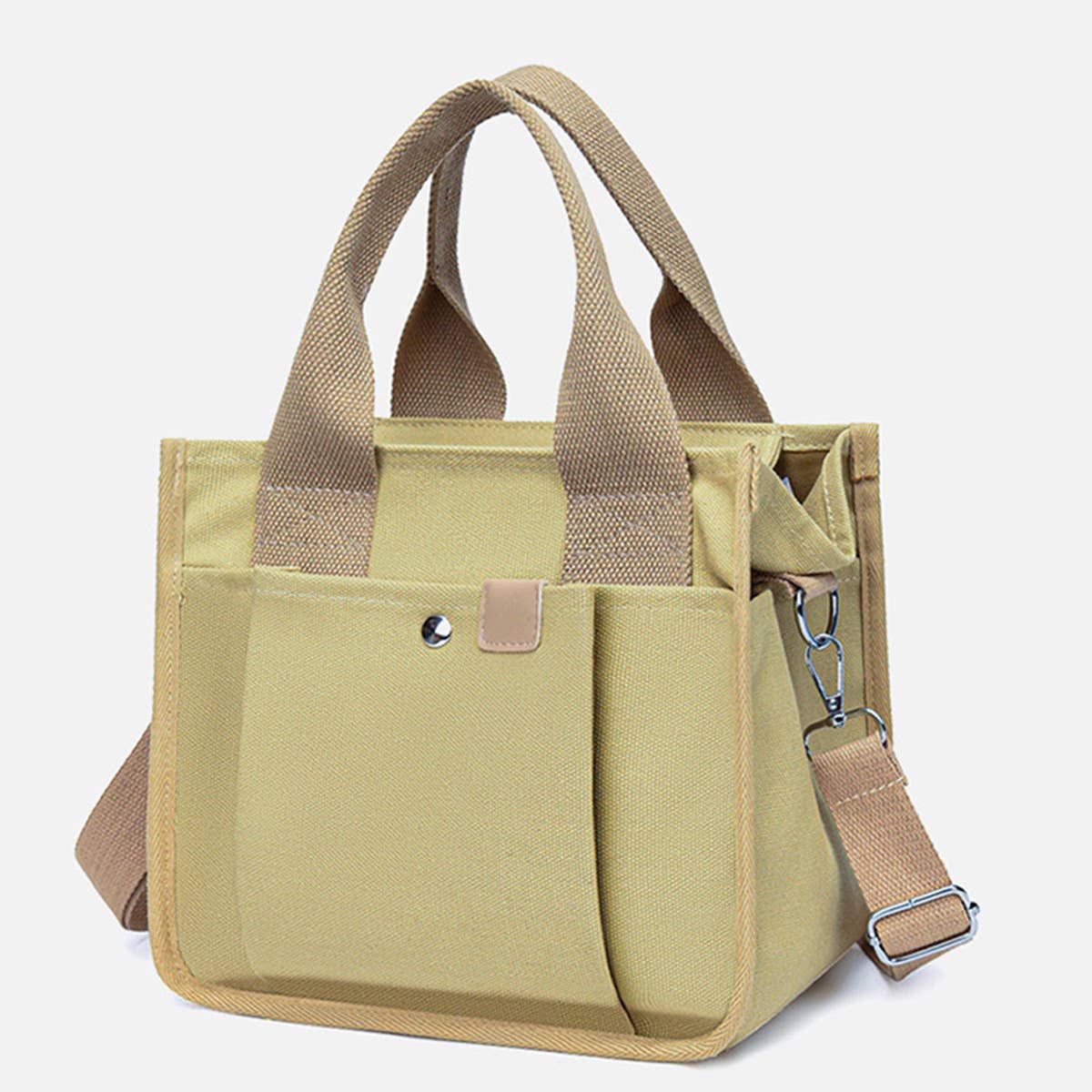 SOLID COLOR CASUAL VERSATILE SHOULDER HANDBAG_CWAB2444
