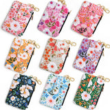 PRINTED HEM CARD HOLDER WALLET KEYCHAIN_CWMM1287