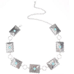 Vintage Geometric Square Women'S Waist Chain_Cwabe0624