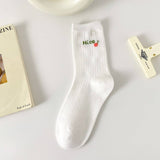 White Small Fresh Fruit Cartoon Bear Stockings_Cwms1398