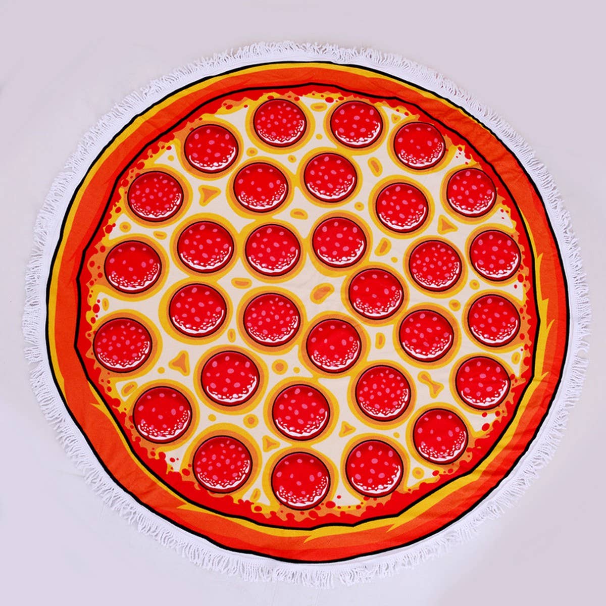 ROUND MICROFIBER TASSEL BEACH TOWEL BLANKET_CWMM7602