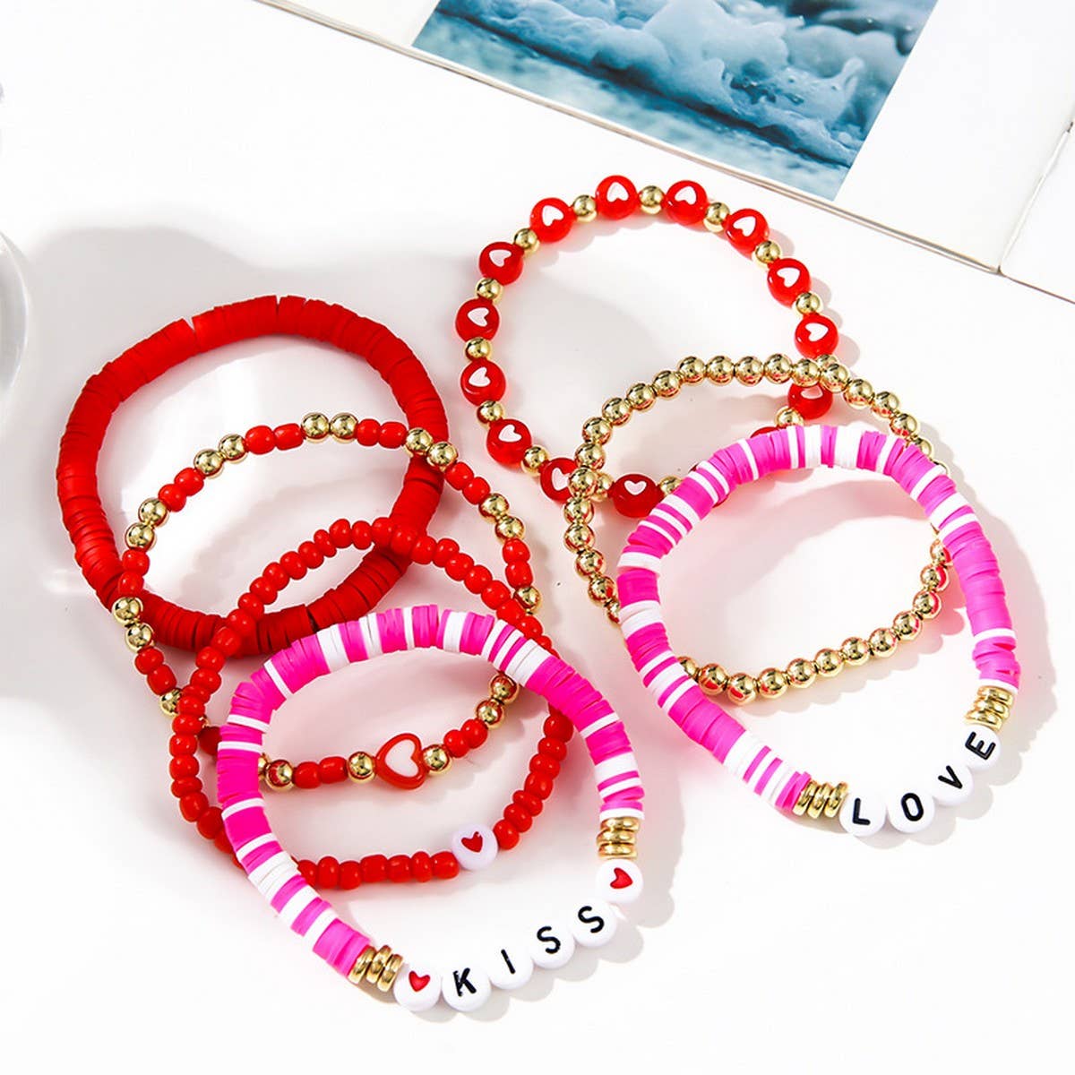LOVE LOVE LOVE FRIENDSHIP GIFT HANDMADE BRACELET_CWMM3510