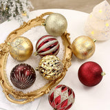16PCS 8CM PAINTED CHRISTMAS BALL ORNAMENT SET_CWMM9881