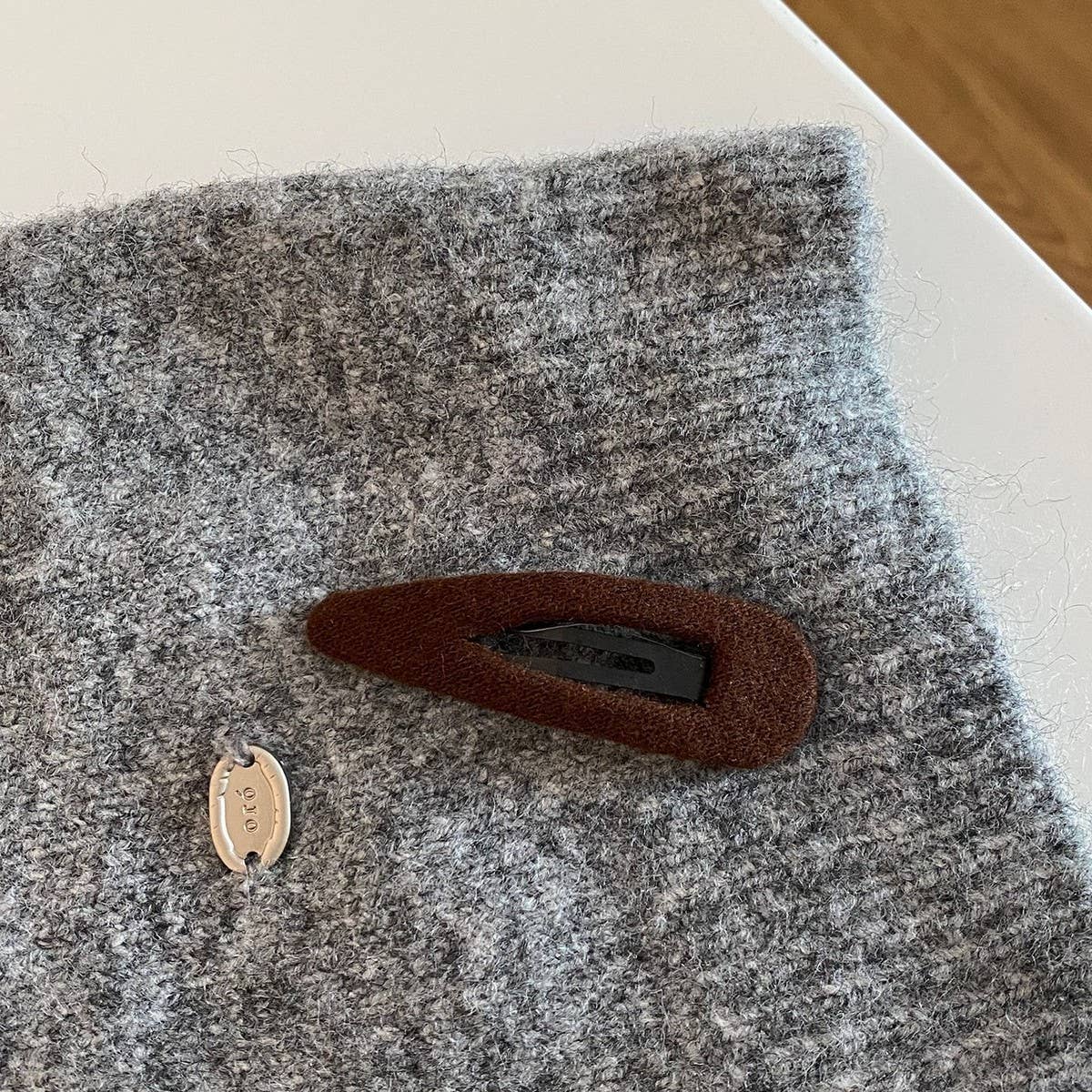 Wool Bb Clip Fall Retro Side Hairpin_Cwaha07854