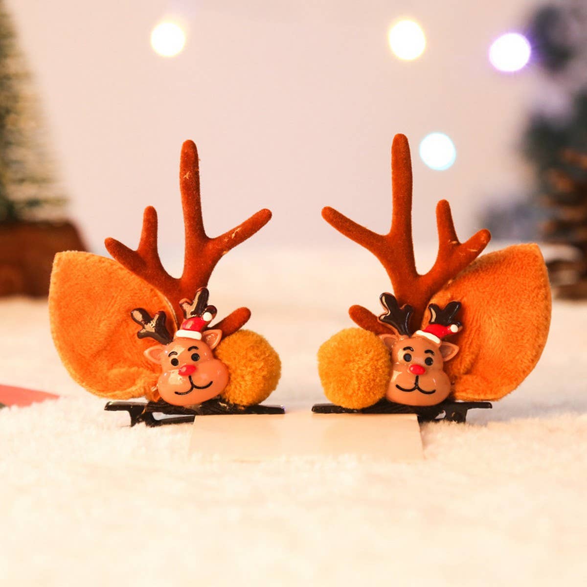 Cwaha0409_Christmas Kids Resin Hair Clips