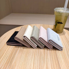 Gradient Velvet Mini Trifold Wallet With Letters_Cwab06233