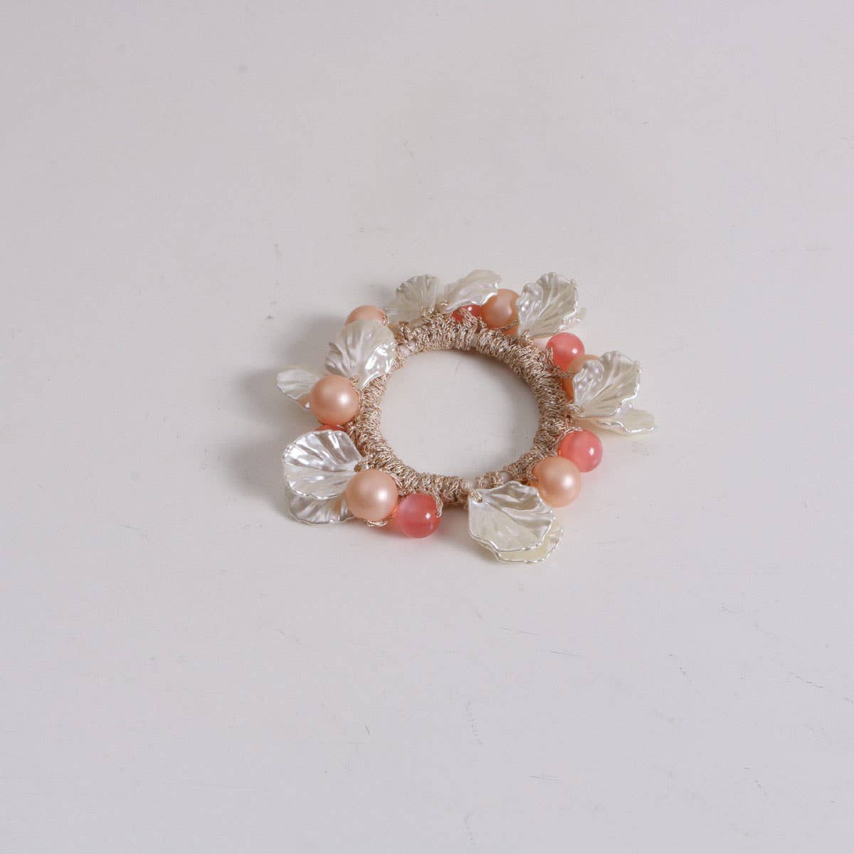 SHELL CAT EYE BEAD HAIR TIE CUTE PEARL NEW BAND_CWAHA6785