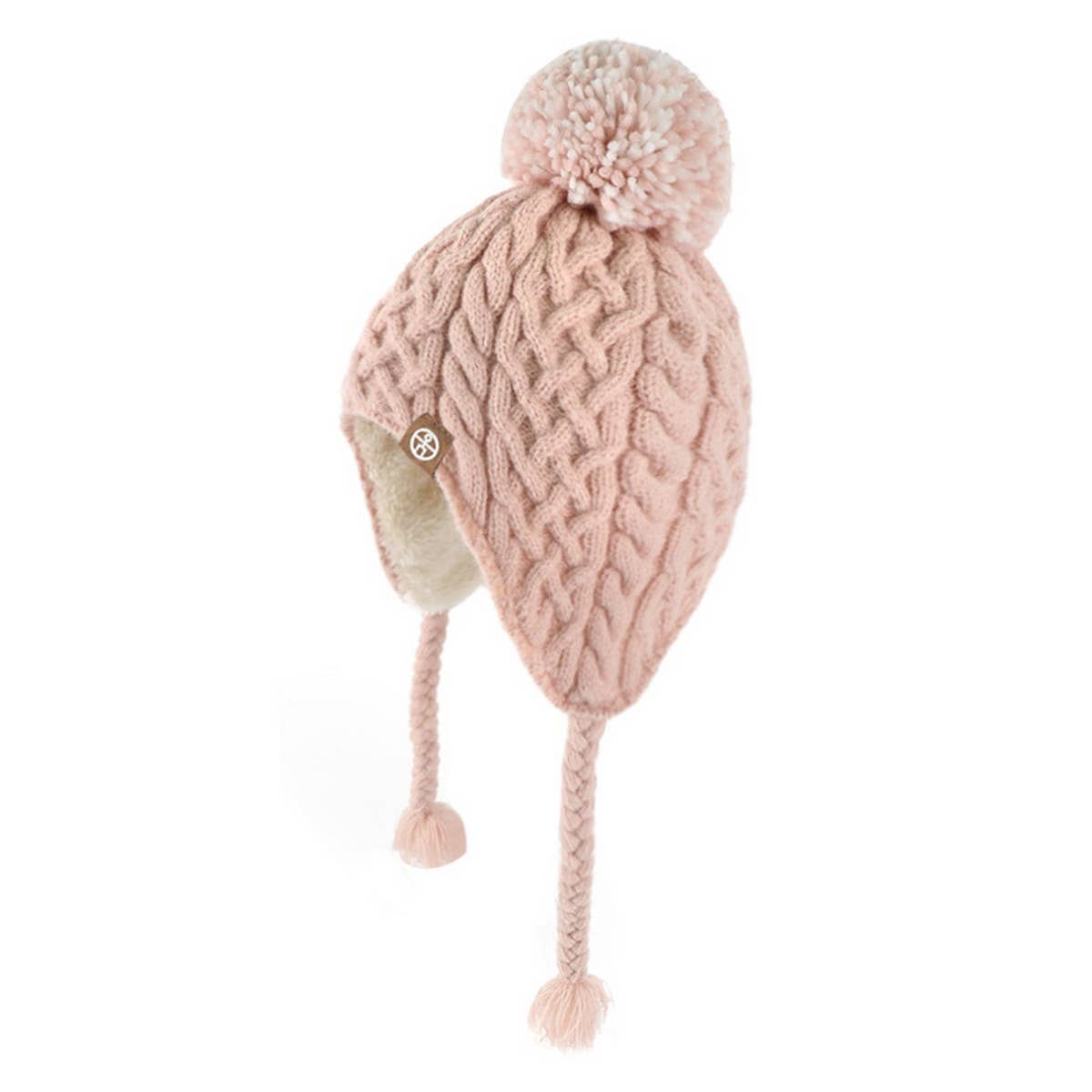 Winter Cold Protection Thickened Wool Ball Hat_Cwah2457