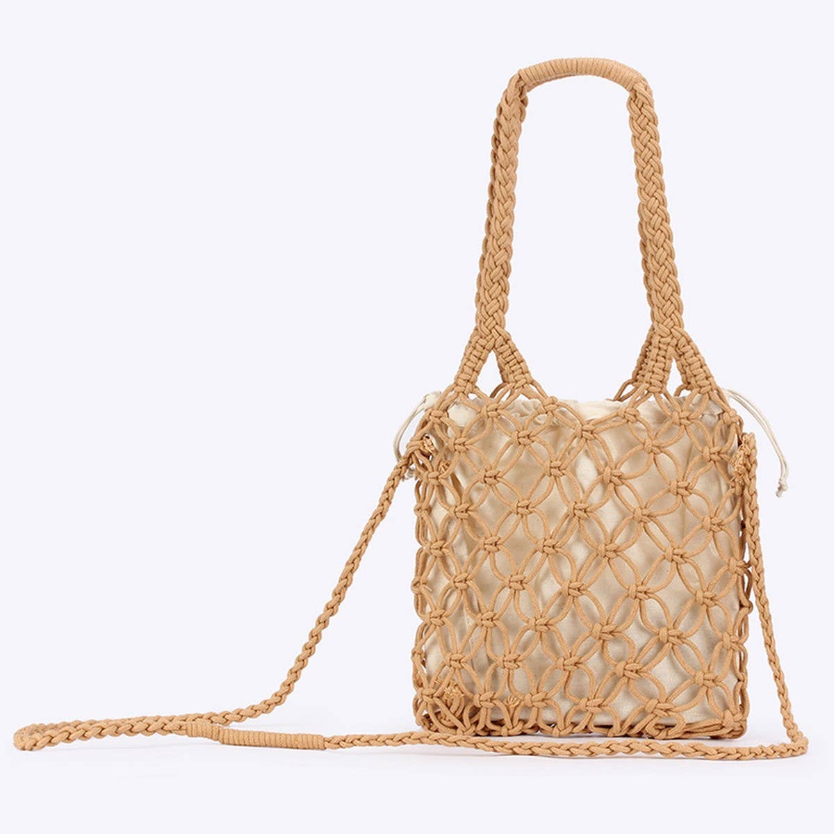 CROSSBODY BAGS BEACH BAGS TOTES WITH MESH_CWAB4678