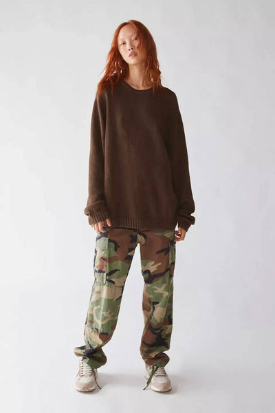 Stylish Embroidered Pullover Sweater