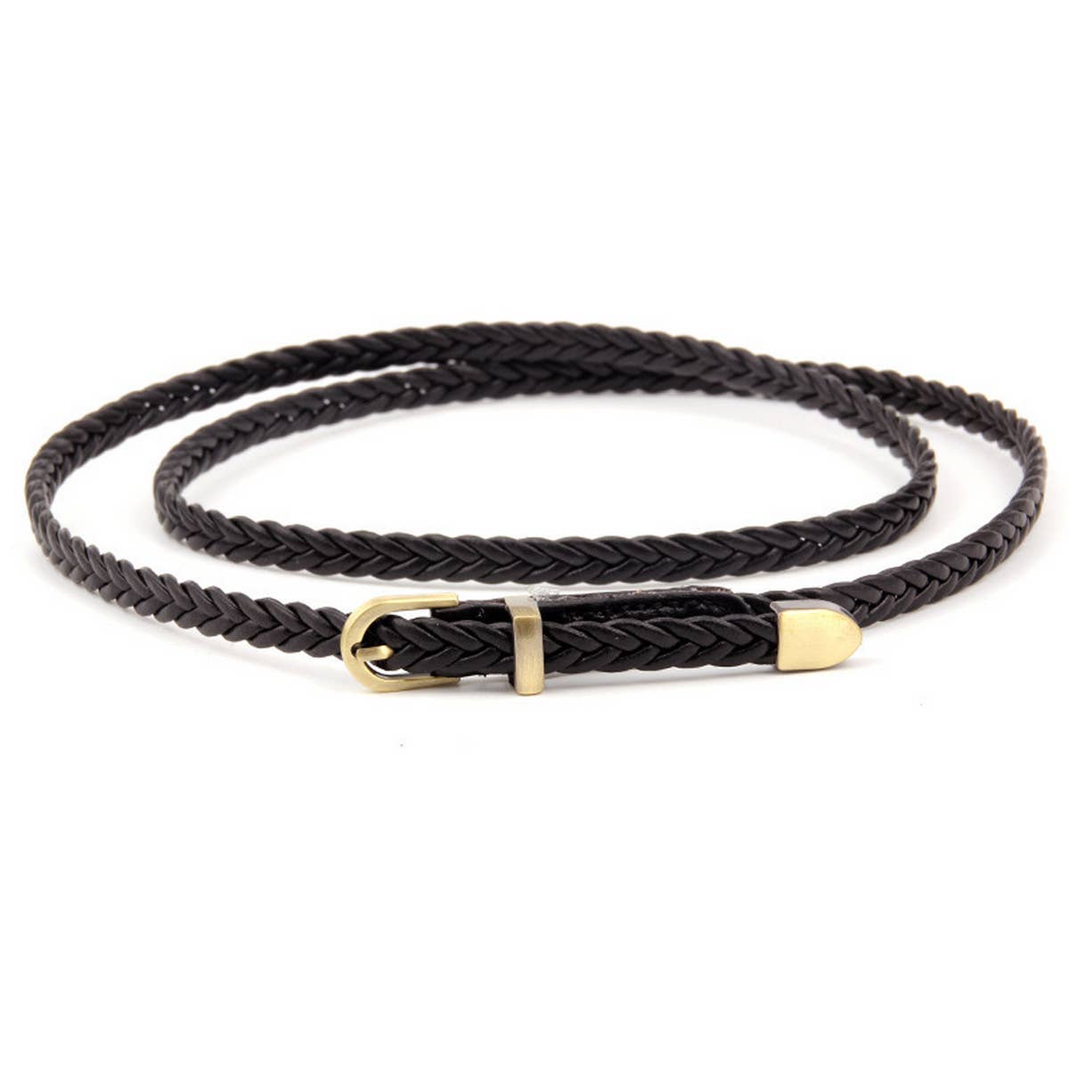 Cwabe0875_Vintage Hand-Woven Pin Buckle Belt