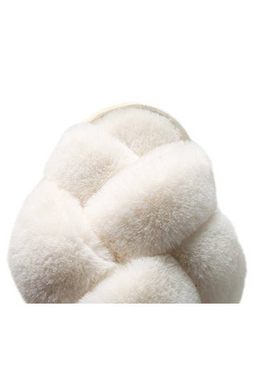 CROSS STRAP HOUSE SHOES COZY COMFY INDOOR SLIPPERS_CWSHS201