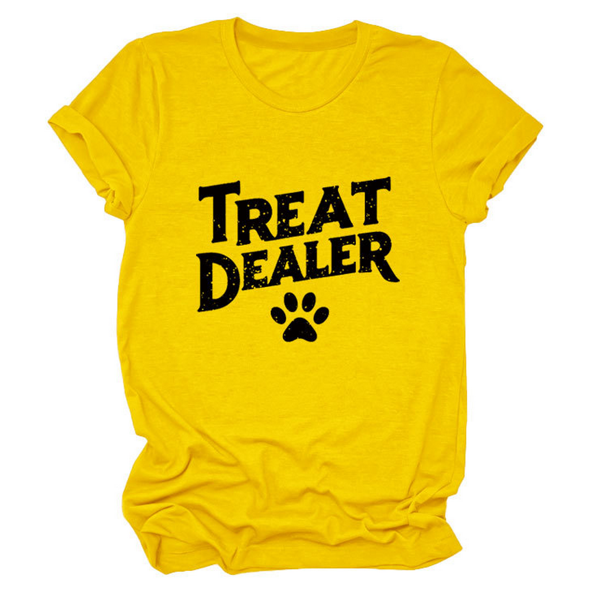 STYLISH CREW NECK SHORT SLEEVE TEE FOR WOMEN_CWDSD8365