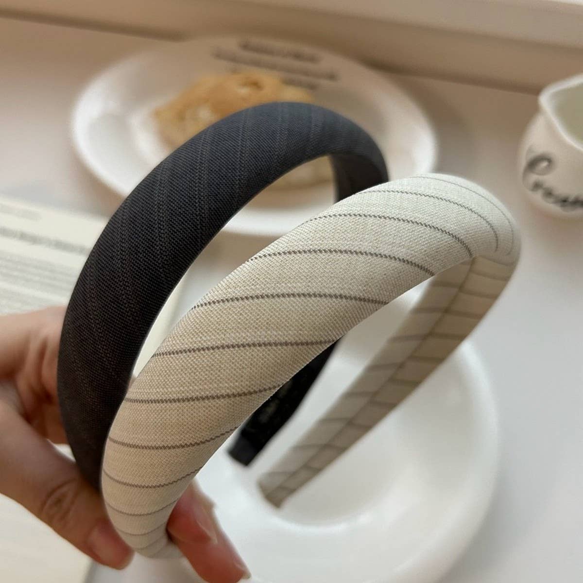 NEW HIGH END SIMPLE STRIPED HEADBAND_CWAHA2855