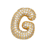 COPPER ZIRCONIA PENDANT NECKLACE HIP HOP_CWMM5862