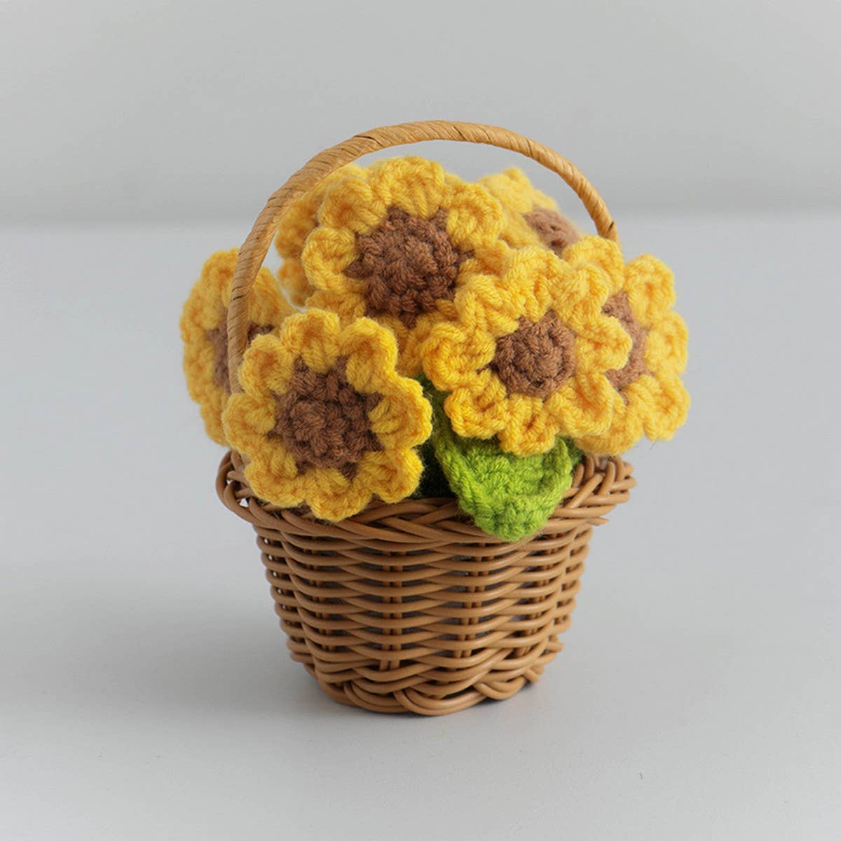 Cwmm9288_Handmade Crocheted Puff Flower Pot