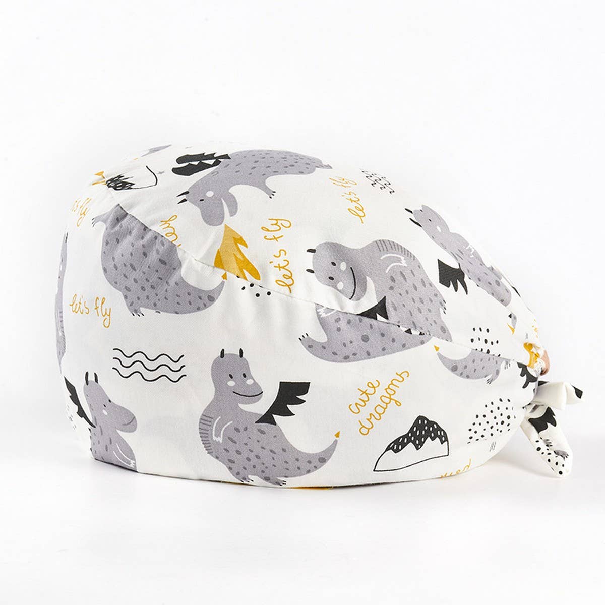 CHERRY BEAR PRINTED NURSE CAP PURE COTTON HAT_CWAH3324