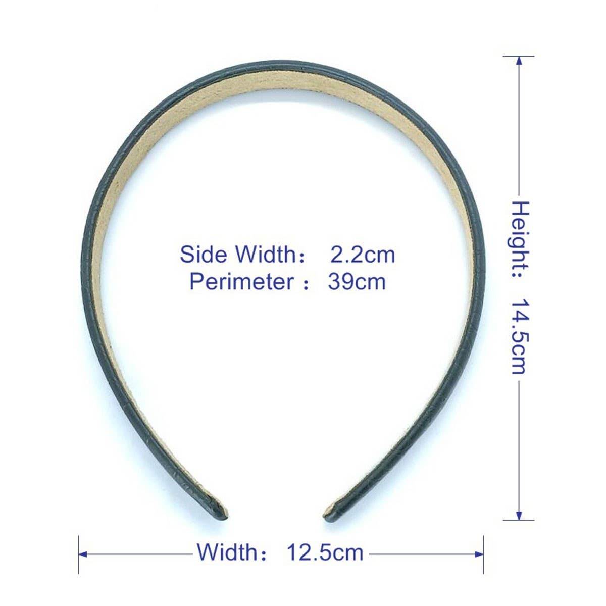 ELEGANT CROC PATTERN FAUX LEATHER HEADBAND_CWAHA6335