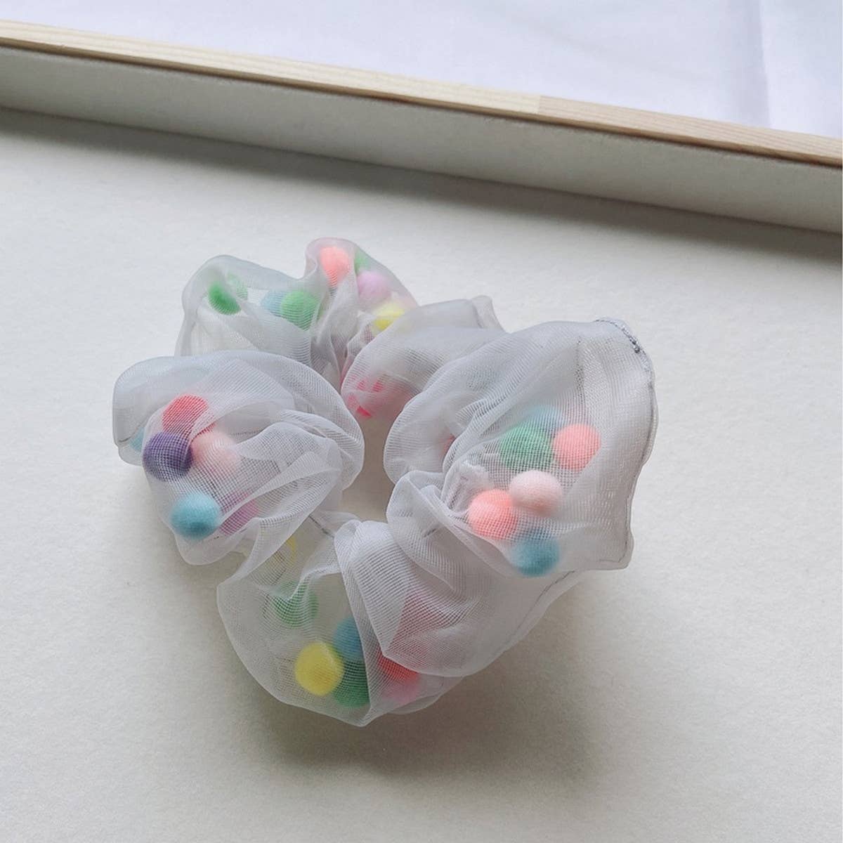 GIRLS CUTE COLORFUL BALL HAIR TIE_CWAHA1847