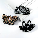 HALLOWEEN ACRYLIC HAIR CLAW SPIDER BAT DESIGN_CWAHA1446