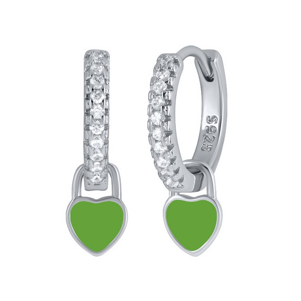 NEW SIMPLE MULTI COLOR LOVE GEOMETRIC EARRINGS_CWAJE1764