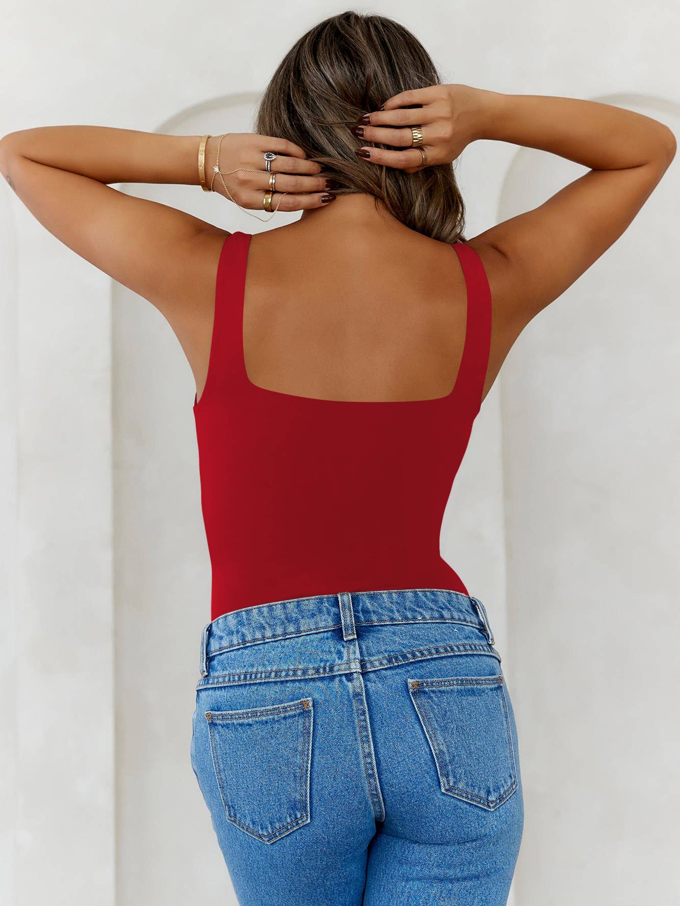 Y2K Style Sexy Solid Color Slim-Fit Tank Top