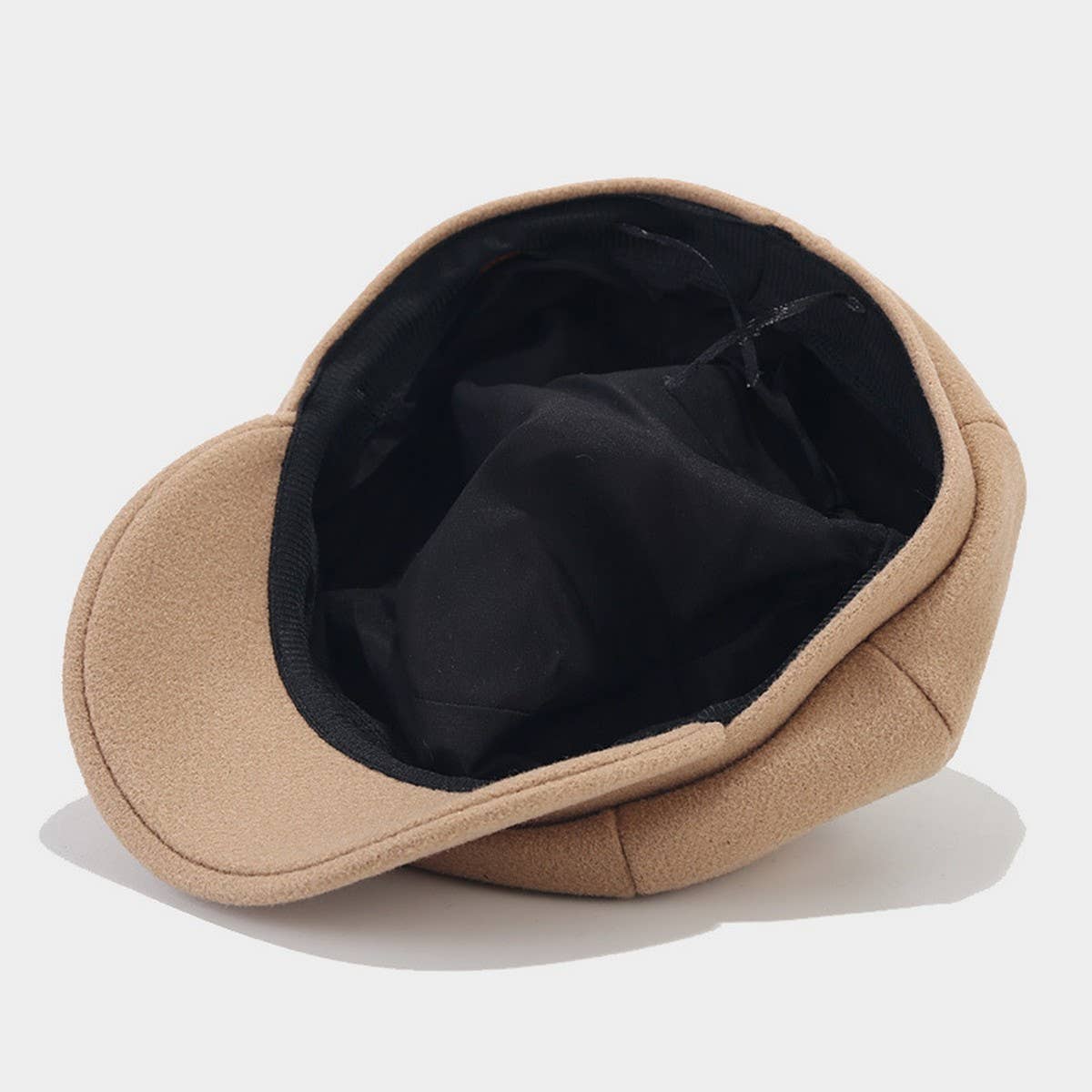 Winter Wool Beret Cap Retro Newsboy Octagonal Hat_Cwah04703