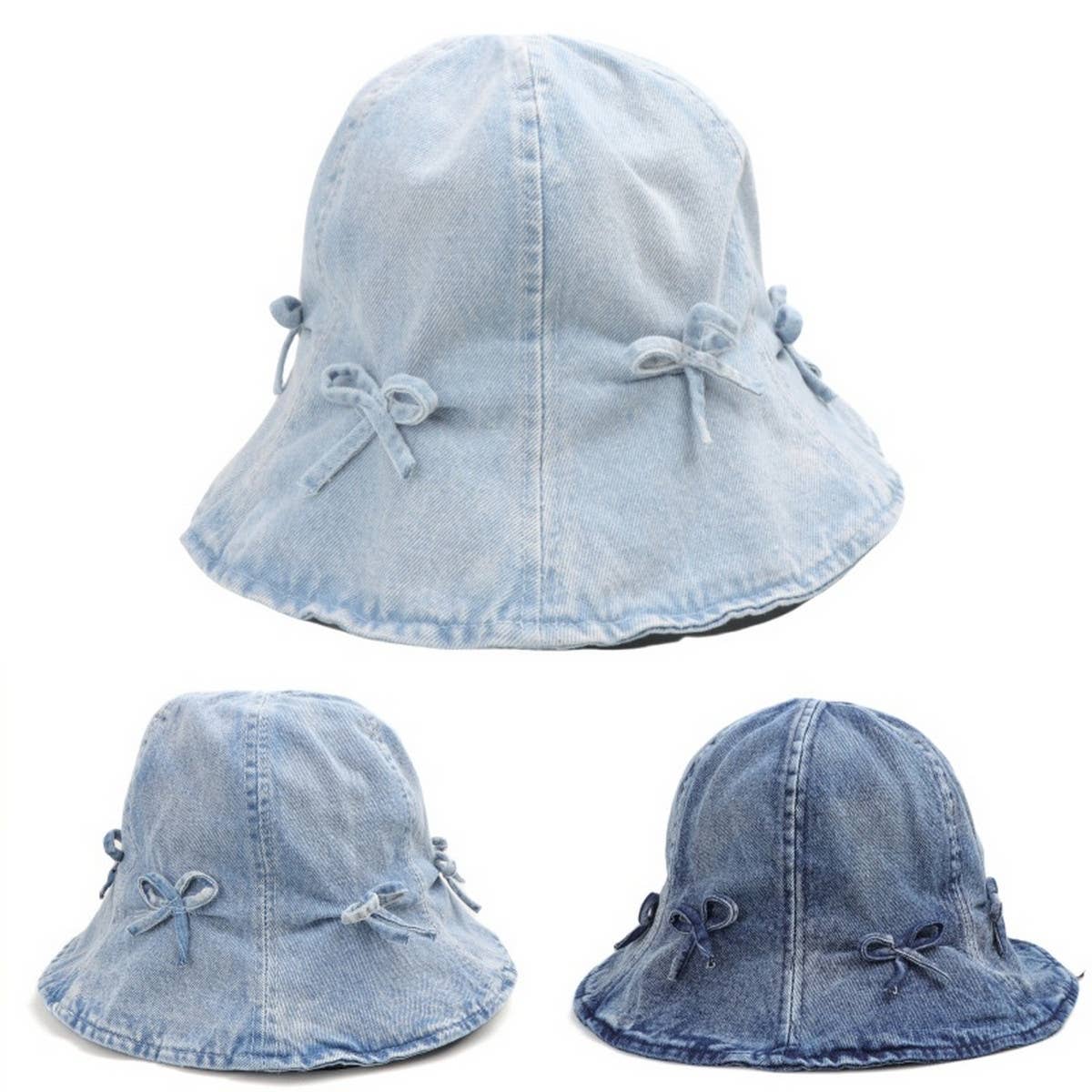 FRESH BOW RETRO WASHED BUCKET HAT_CWAH1547