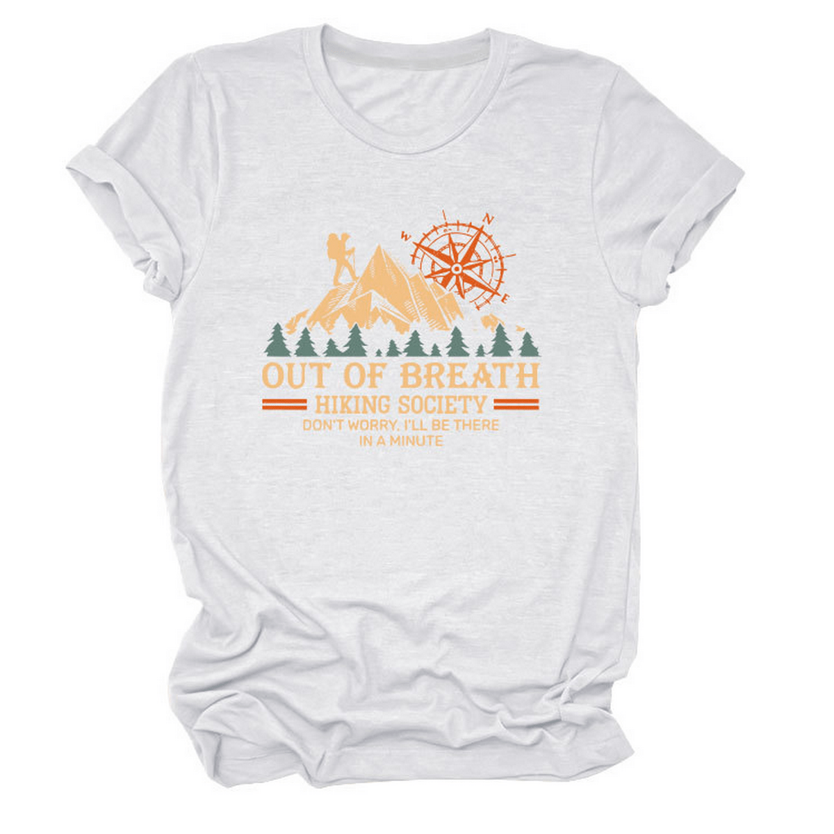 COMFY CREW NECK TEE HIKING QUOTE FOR WOMEN_CWTTS1523