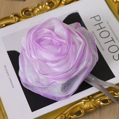 BATH POUF SUPER SOFT LARGE ROSE BATH POUF_CWMM3348