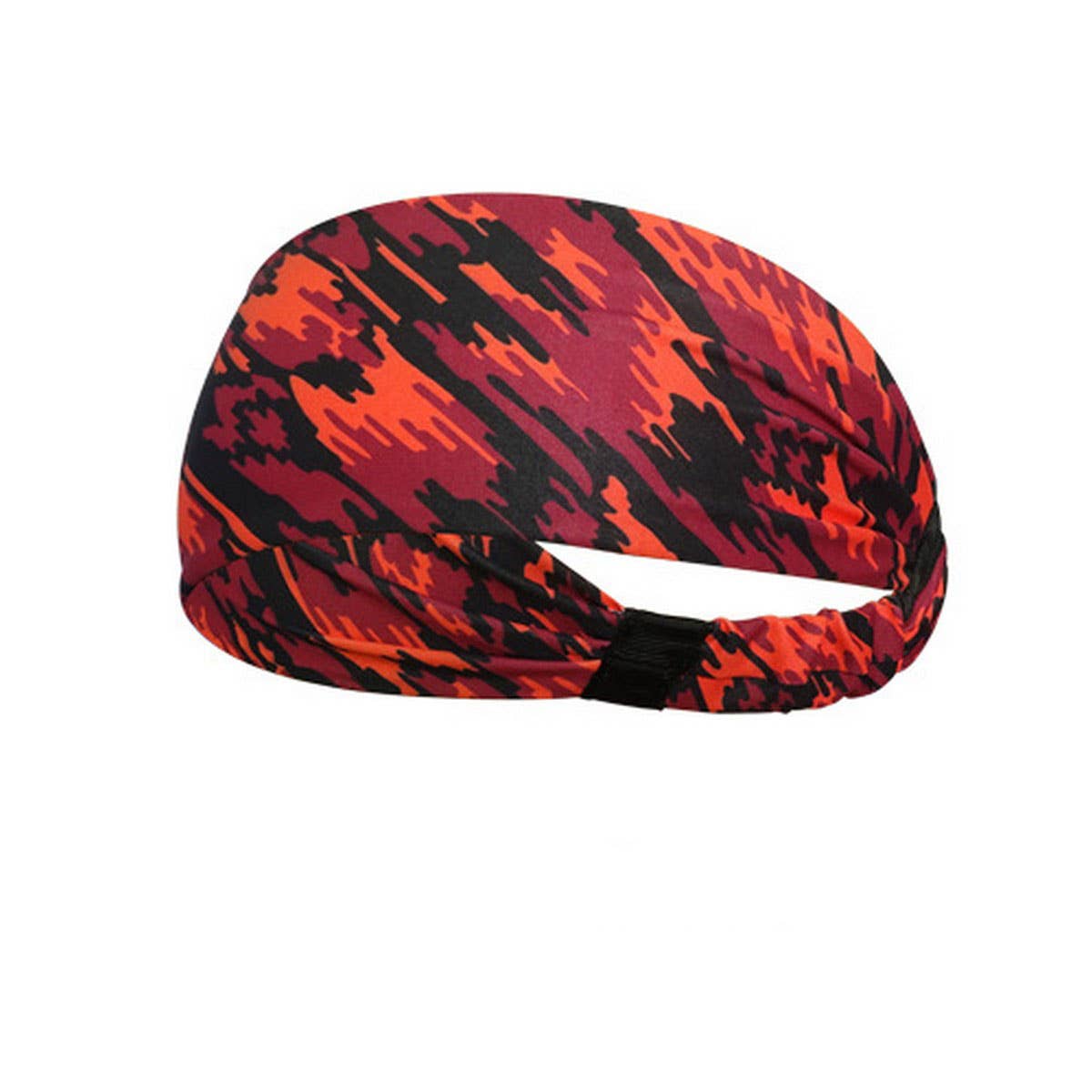 Wide Printed Sports Headband For Yoga Workouts_Cwmm7949