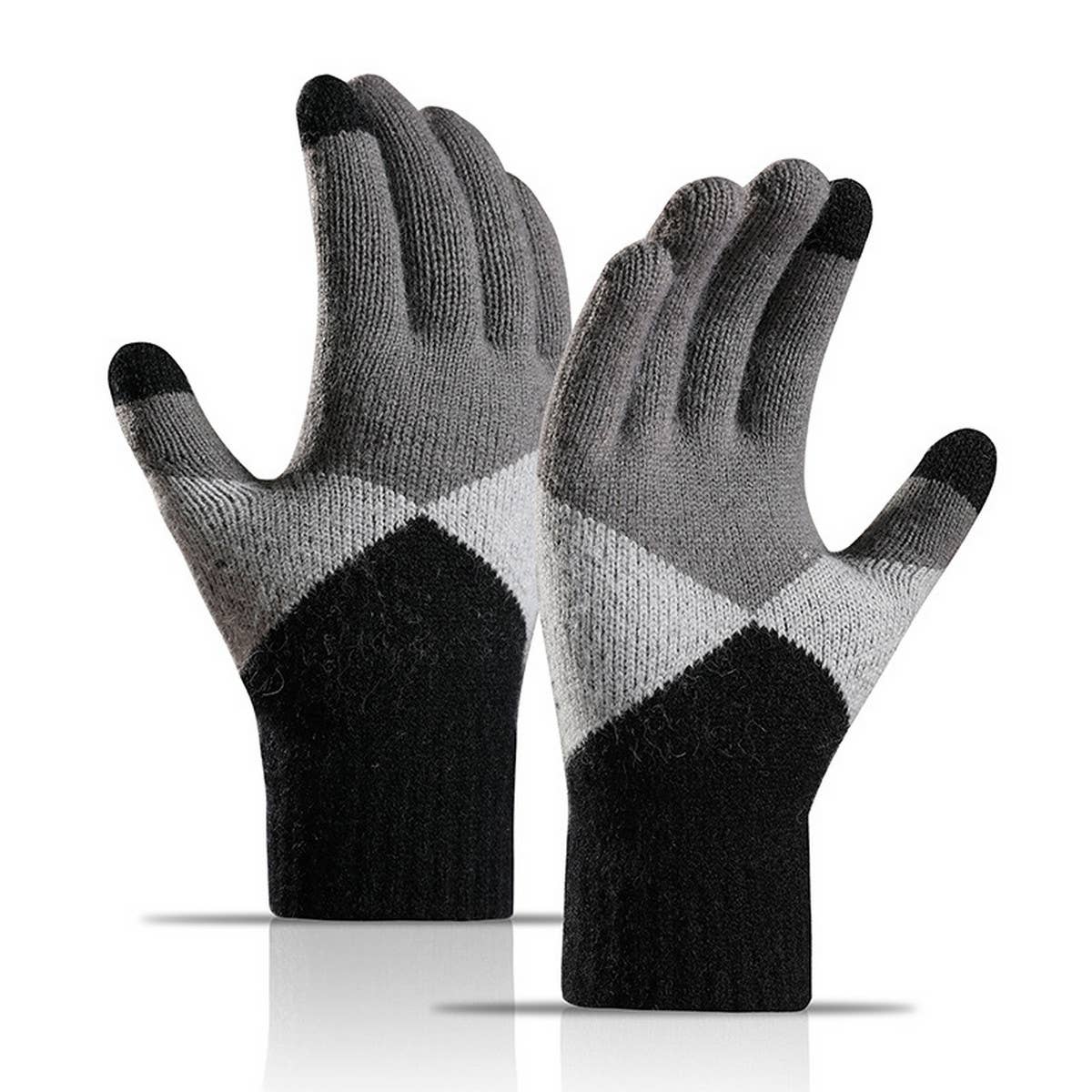 SIMPLE TOUCH SCREEN WARM KNITTED GLOVES_CWAG0032