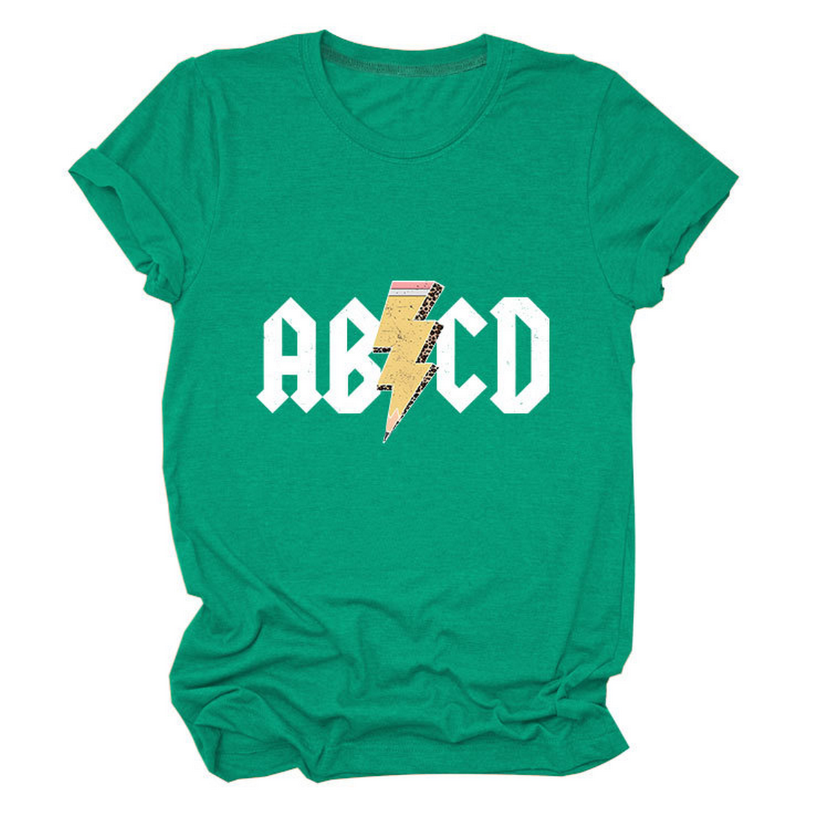 SUMMER NEW ARRIVAL PLUS SIZE TEE WITH LIGHTNING_CWTTS1476